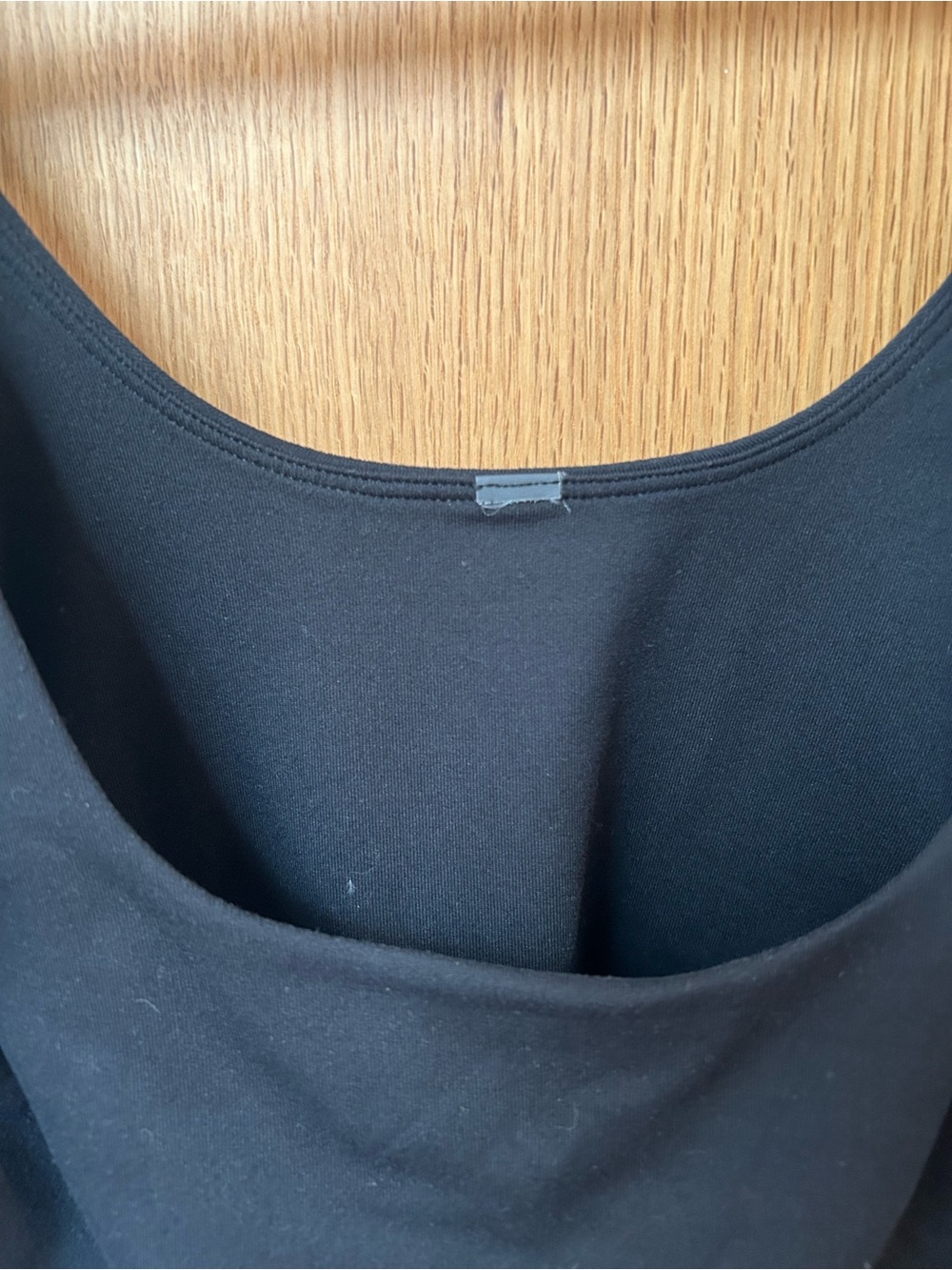 Vuori Halo Bodysuit Black Size L DreamKnit Scoop Neck Thong VW1224 - Picture 8 of 9